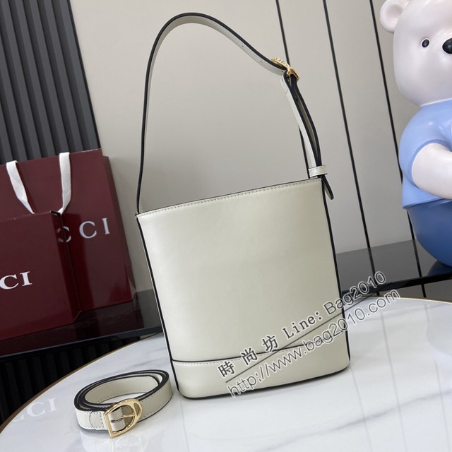 Gucci專櫃古馳2025春夏系列最新款檔案桶包手提單肩斜挎女包 jh2612型號：833665